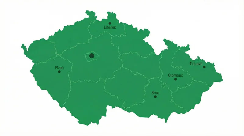 Mapa České republiky - působíme po celé zemi